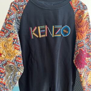 Kenzo Paris Men Sweatshirt – Embroidered Logo | Fits Size L